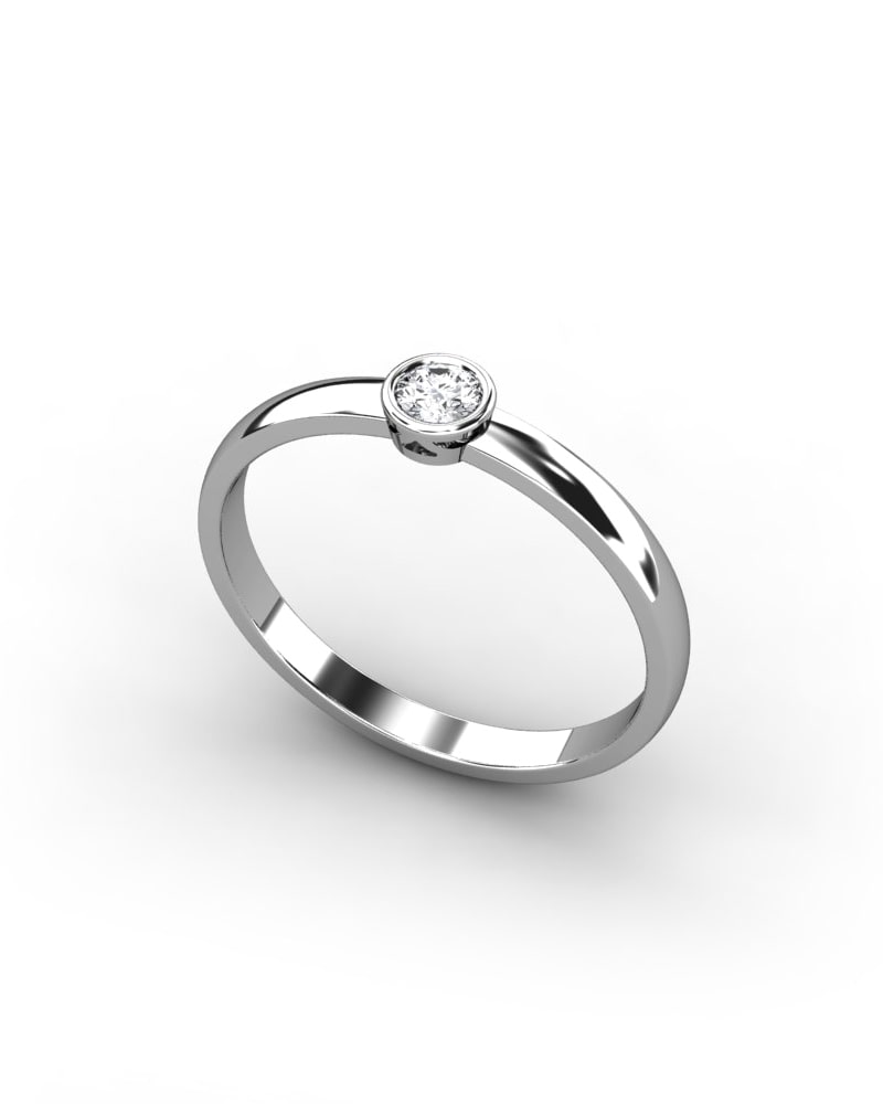 ANILLO ORO DIAMANTE 0,10 CT - CRESBER