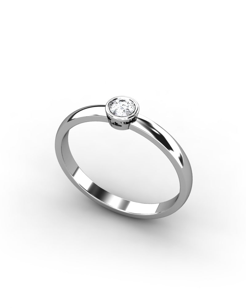 ANILLO ORO DIAMANTE 0,15 CT - CRESBER