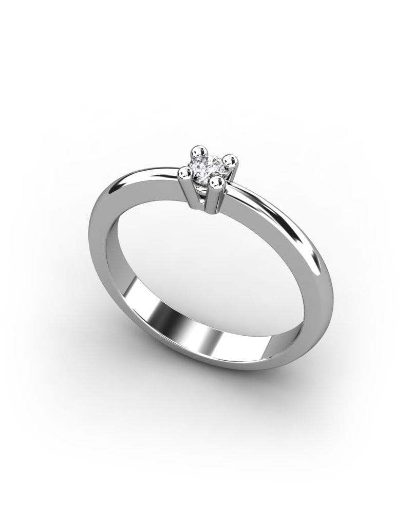 ANILLO ORO DIAMANTE 0,15 CT - CRESBER