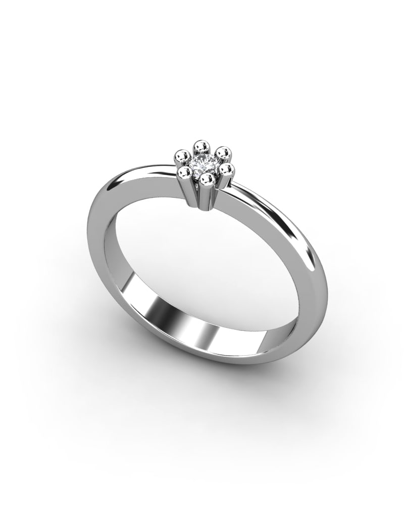 ANILLO ORO DIAMANTE 0,10 CT - CRESBER