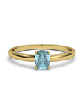 ANILLO OSIRIS DE ORO Y  OVAL DE 5X4MM - CRESBER