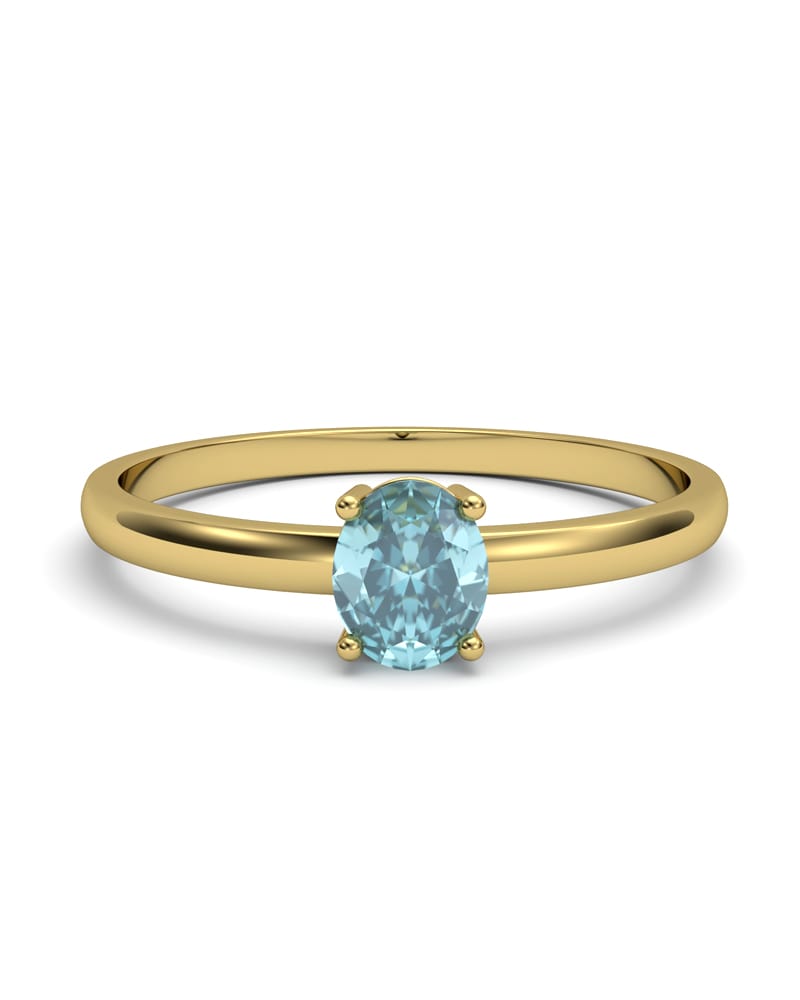 ANILLO OSIRIS DE ORO Y  OVAL DE 5X4MM - CRESBER