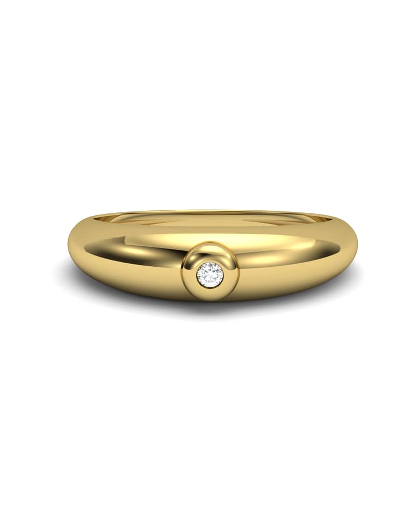 ANILLO ORO DIAMANTE 0,02 CT - CRESBER
