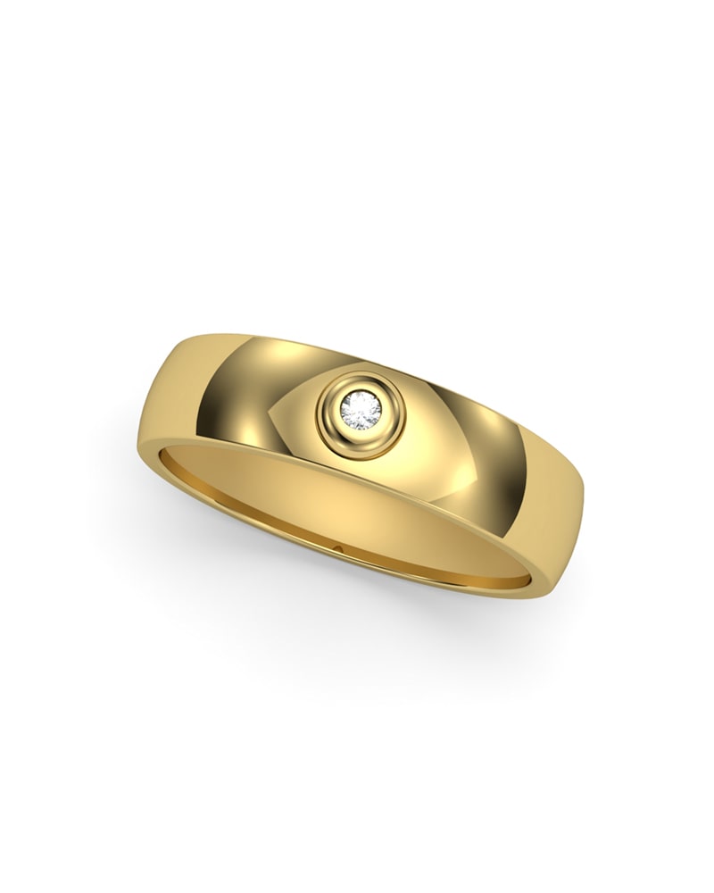 ANILLO ORO DIAMANTE 0,02 CT - CRESBER
