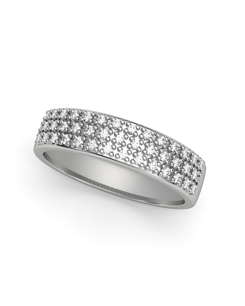 ANILLO ORO PAVE DIAMANTE 0,26 CT - CRESBER