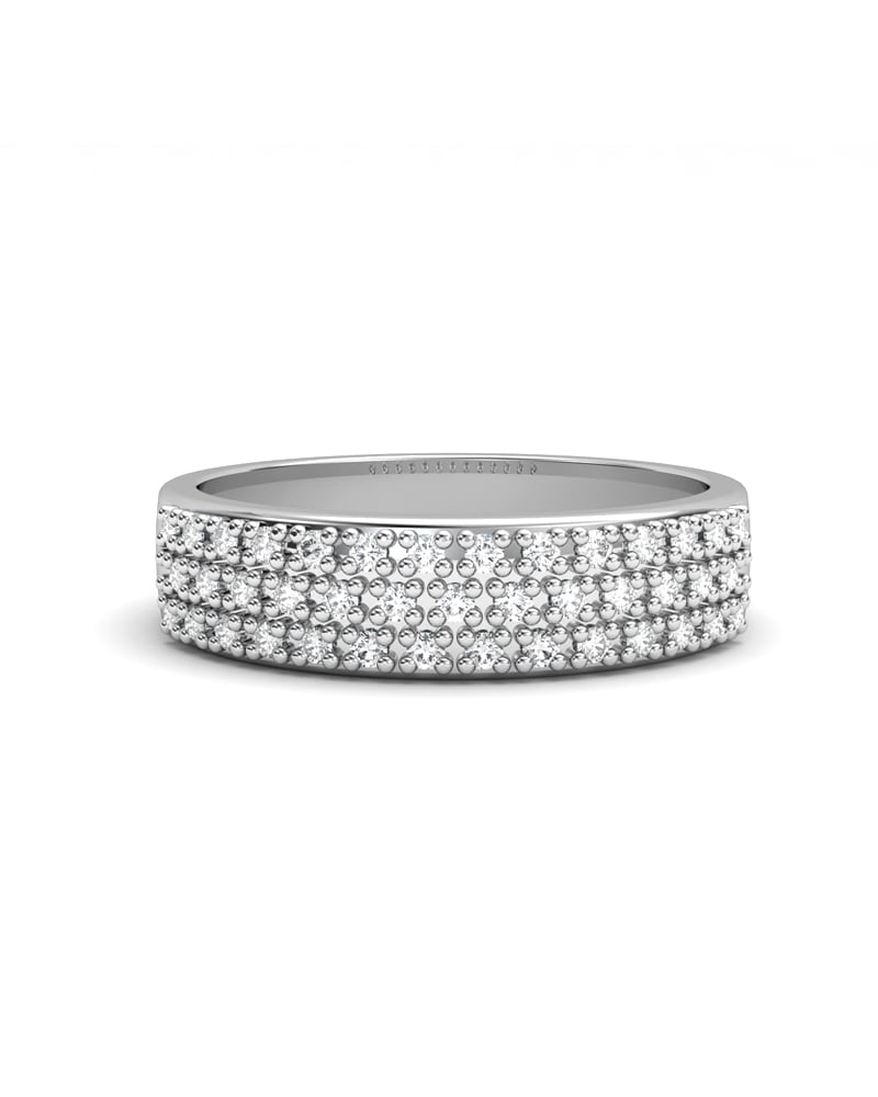 ANILLO ORO PAVE DIAMANTE 0,26 CT - CRESBER