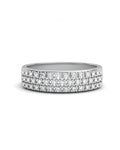 ANILLO ORO PAVE DIAMANTE 0,26 CT - CRESBER