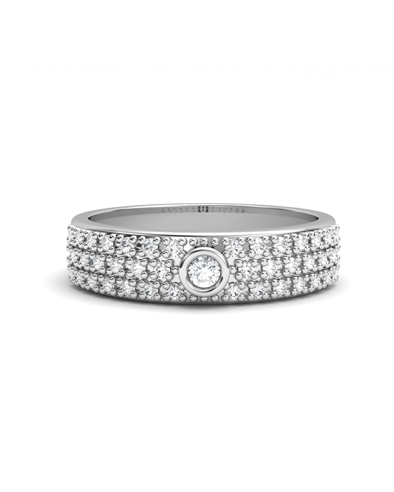 ANILLO ORO PAVE DIAMANTE 0,30 CT - CRESBER