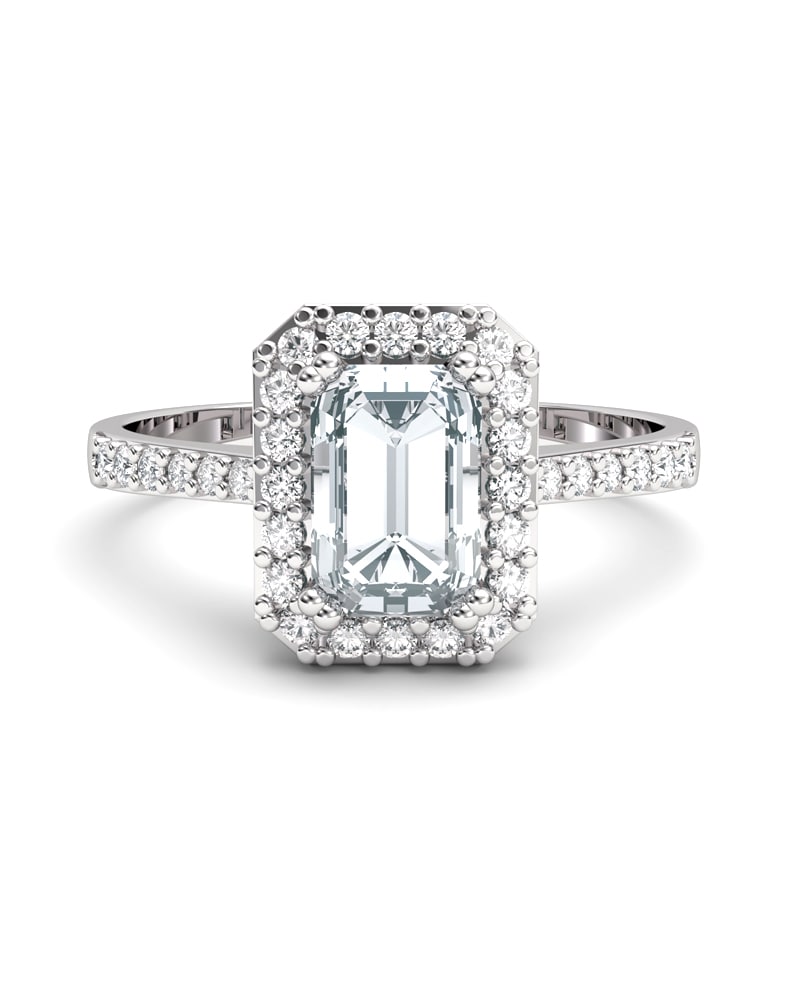 ANILLO VENDOME ORO DIAMANTES 1,03 CT (OCTOGONAL 0,80 CT) - CRESBER