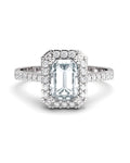 ANILLO VENDOME ORO DIAMANTES 1,03 CT (OCTOGONAL 0,80 CT) - CRESBER