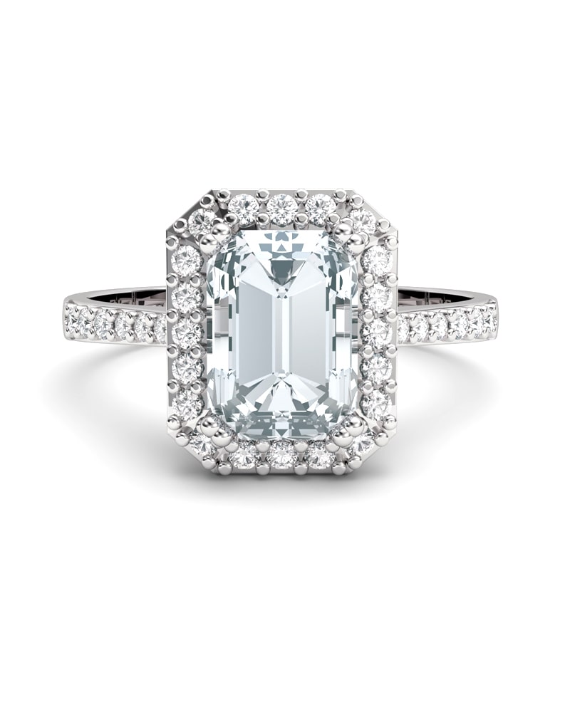 ANILLO VENDOME ORO DIAMANTES 1,43 CT (OCTOGONAL 1,20 CT) - CRESBER