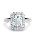 ANILLO VENDOME ORO DIAMANTES 1,43 CT (OCTOGONAL 1,20 CT) - CRESBER