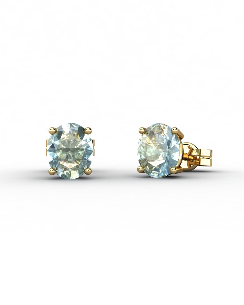 PENDIENTES OSIRIS ORO Y  5X4MM - CRESBER