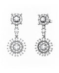 PENDIENTES DESMONTABLES 2 EN 1 LE BLANC DE ORO Y DIAMANTES 1,35 CT - CRESBER