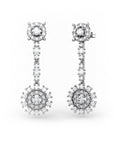 PENDIENTES DESMONTABLES 2 EN 1 LE BLANC DE ORO Y DIAMANTES 1,50 CT - CRESBER