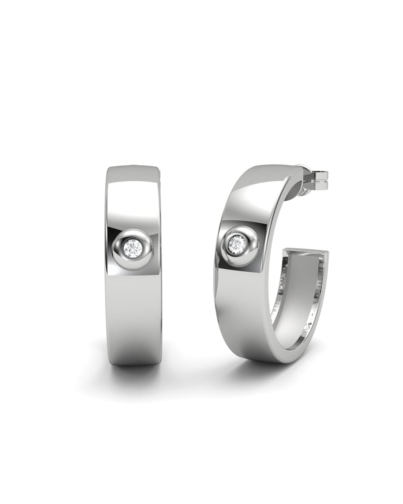 PENDIENTE ORO DIAMANTE 0,04 CT - CRESBER