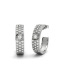 PENDIENTE ORO PAVE DIAMANTE 0,42 CT - CRESBER