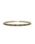 PULSERA FALLS ORO RUBI Y ESMERALDA - CRESBER