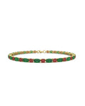 PULSERA FALLS ORO ESMERALDA Y RUBI - CRESBER