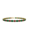 PULSERA FALLS ORO ESMERALDA Y RUBI - CRESBER