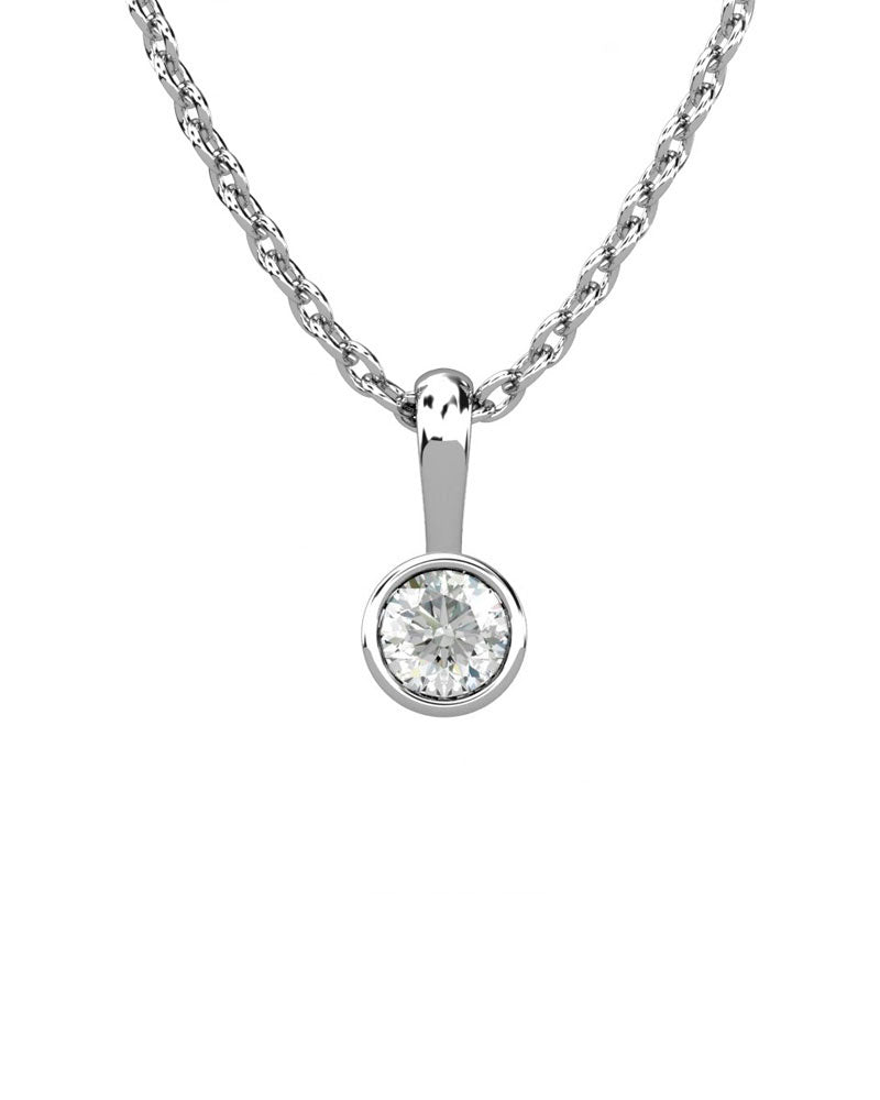 COLGANTE ORO DIAMANTE 0,20 CT - CRESBER