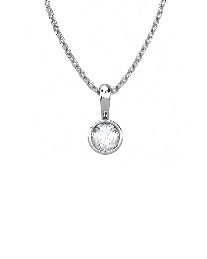 COLGANTE ORO DIAMANTE 0,25 CT - CRESBER