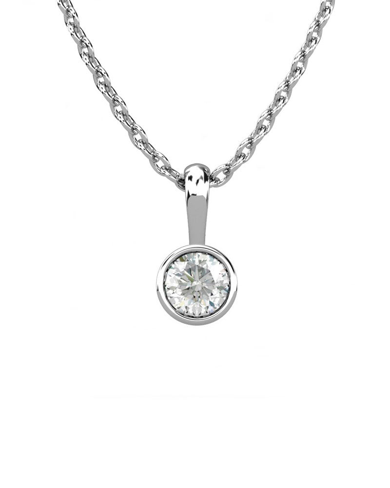 COLGANTE ORO DIAMANTE 0,30 CT - CRESBER
