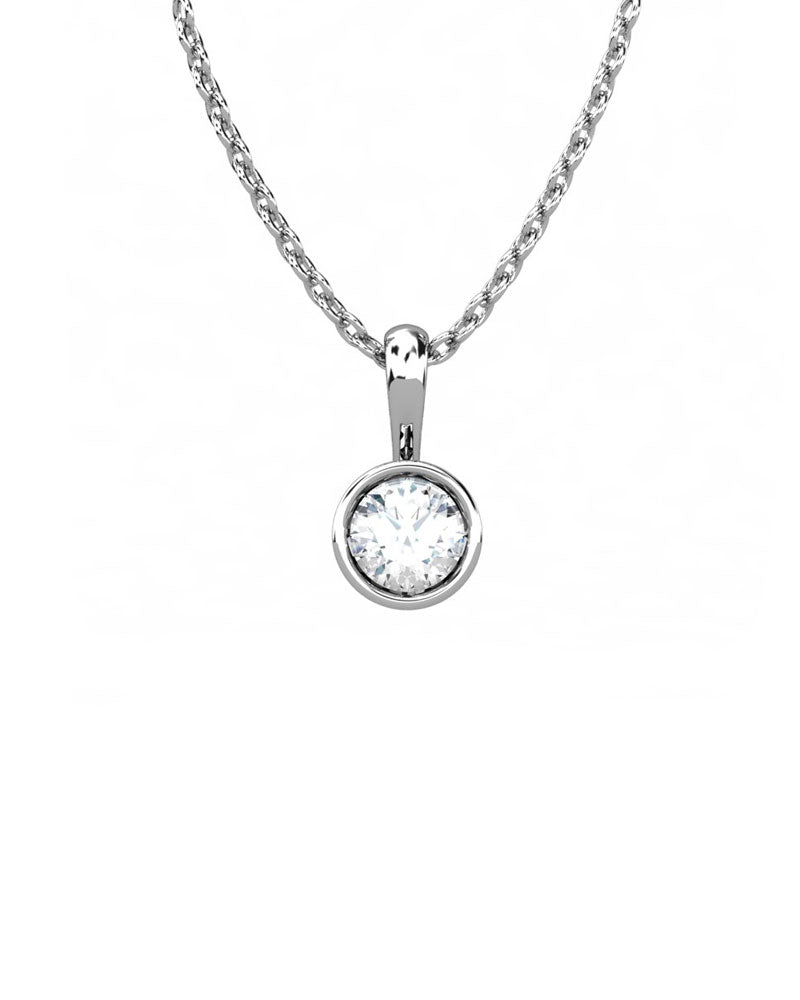 COLGANTE ORO DIAMANTE 0,35 CT - CRESBER