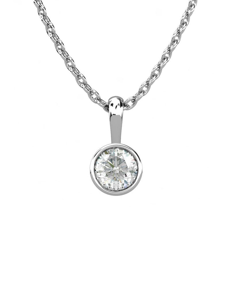 COLGANTE ORO DIAMANTE 0,40 CT - CRESBER