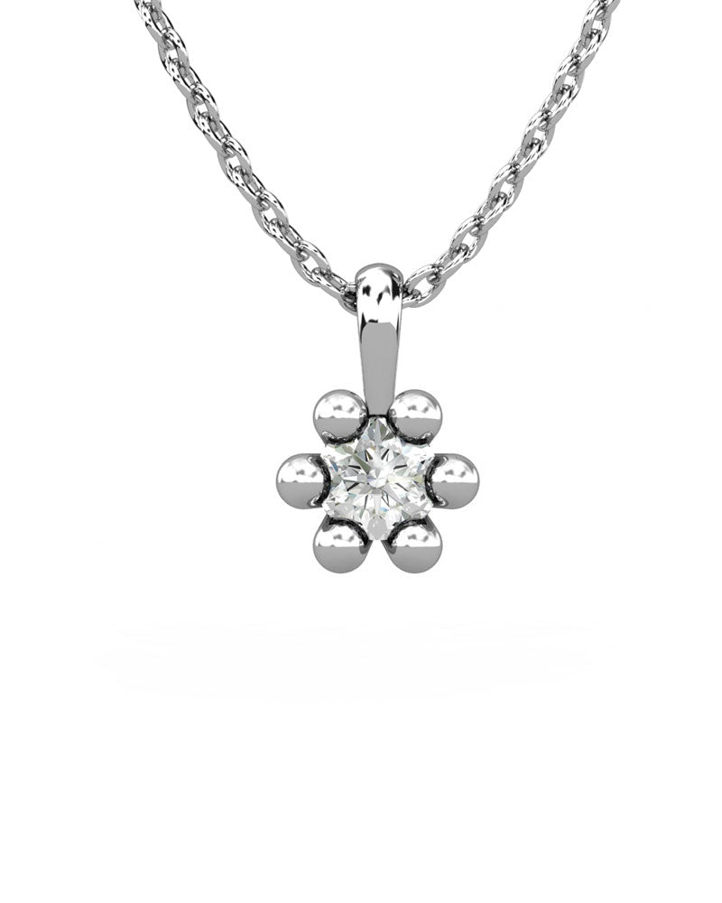 COLGANTE ORO DIAMANTE 0,10 CT - CRESBER