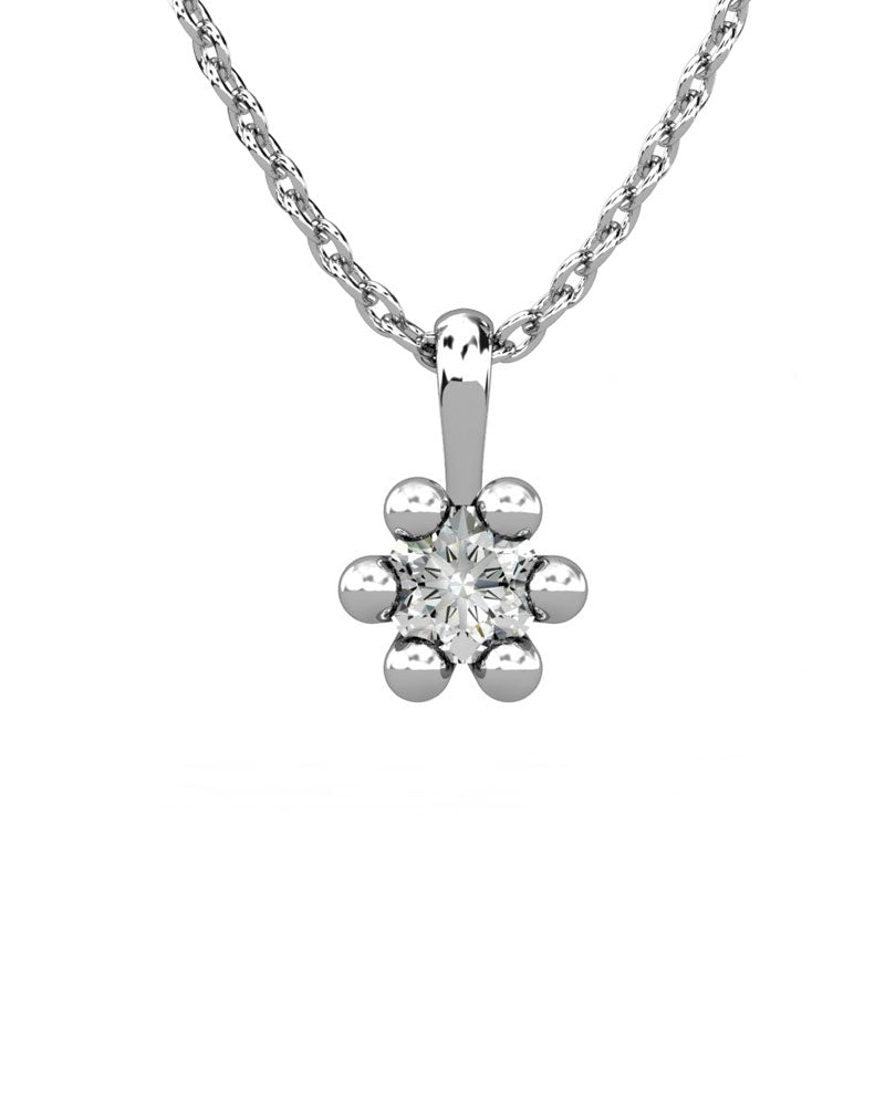 COLGANTE ORO DIAMANTE 0,15 CT - CRESBER