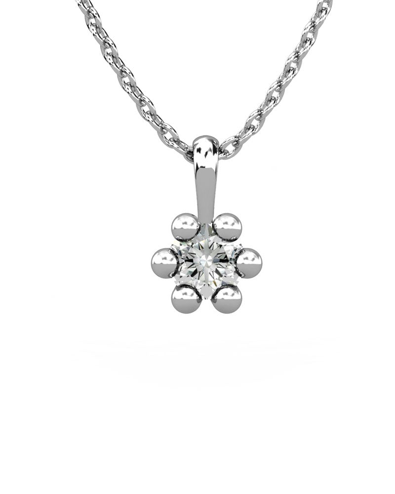 COLGANTE ORO DIAMANTE 0,25 CT - CRESBER