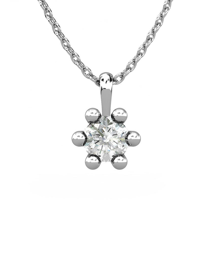 COLGANTE ORO DIAMANTE 0,30 CT - CRESBER
