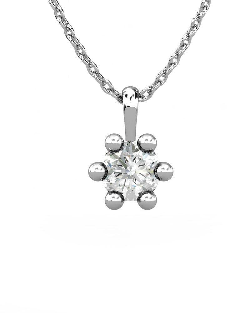 COLGANTE ORO DIAMANTE 0,35 CT - CRESBER