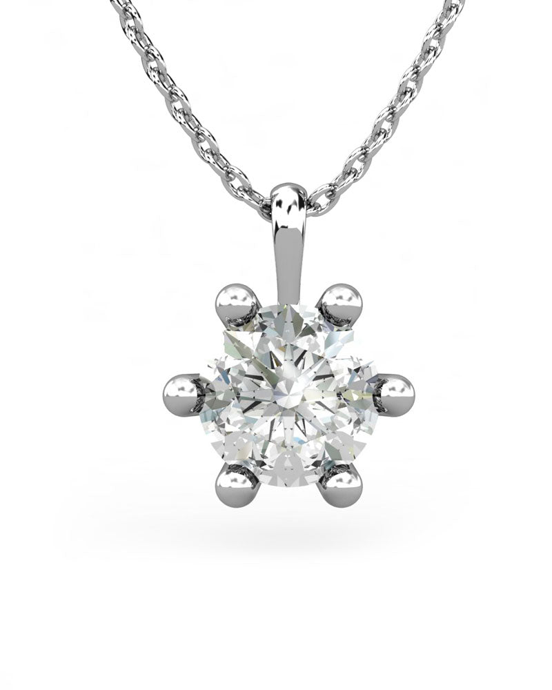COLGANTE ORO DIAMANTE 0,80 CT - CRESBER
