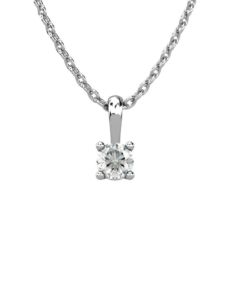 COLGANTE ORO DIAMANTE 0,30 CT - CRESBER