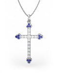 COLGANTE ORO DIAMANTE 0,20 CT ZAFIRO - CRESBER