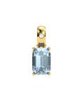 COLGANTE ORO DIAMANTE 0,01 CT TOPACIO SKY - CRESBER