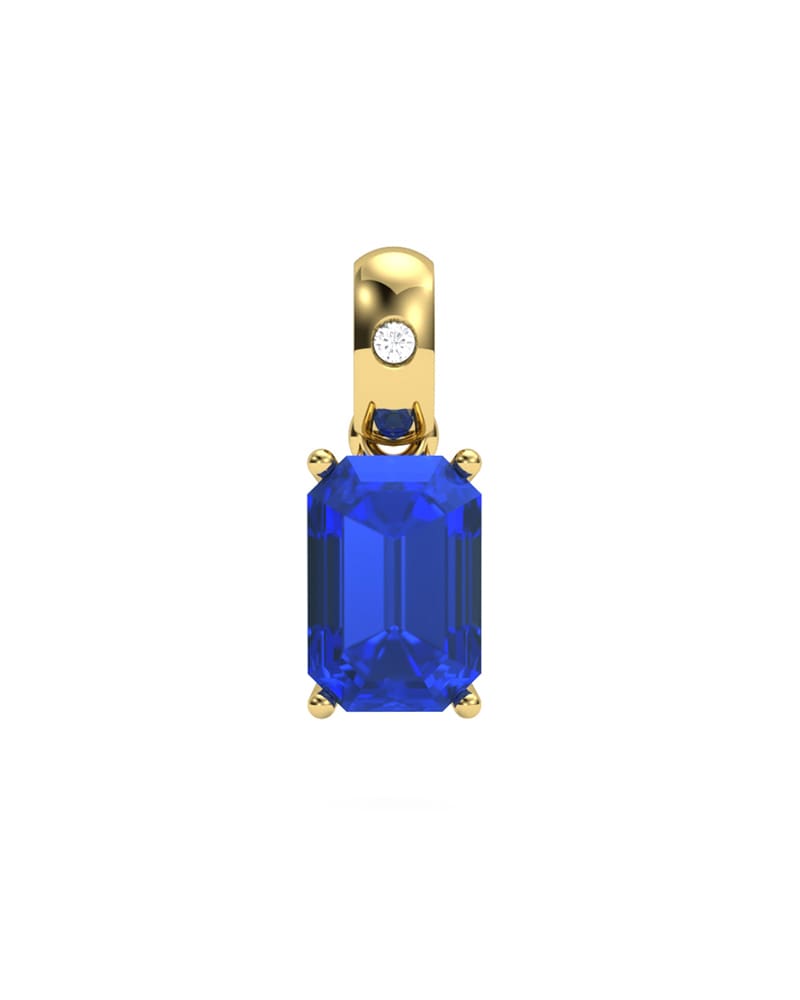 COLGANTE ORO DIAMANTE 0,01 CT ZAFIRO - CRESBER