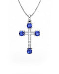 COLGANTE ORO DIAMANTE 0,05 CT ZAFIRO - CRESBER