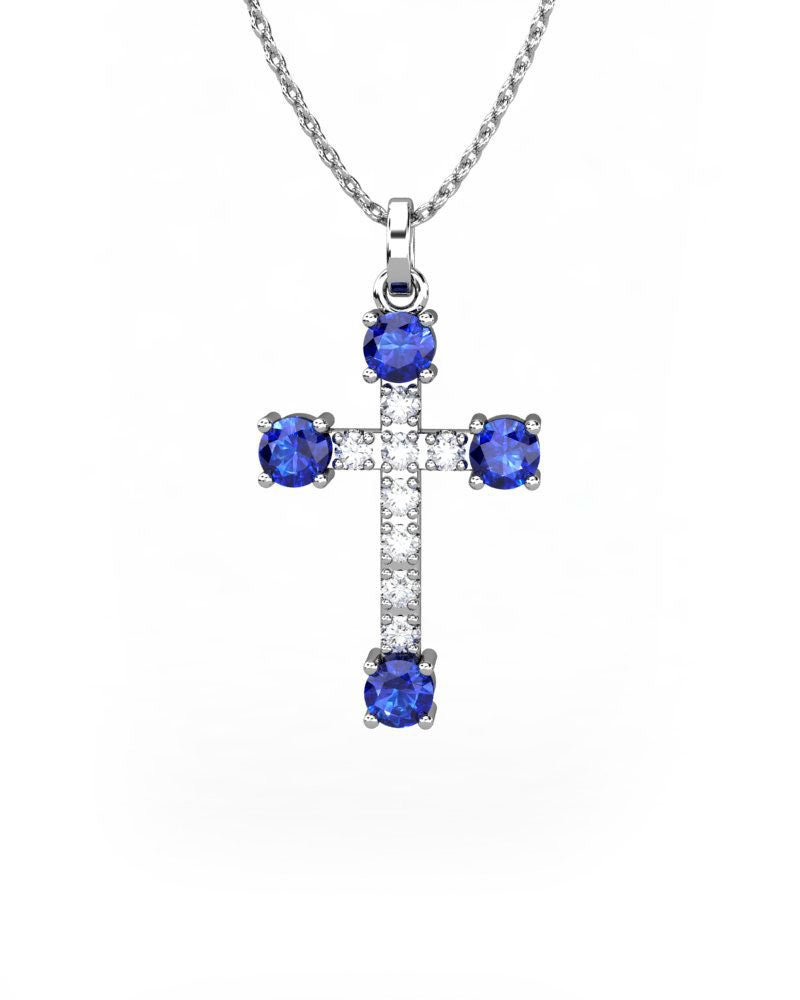 COLGANTE ORO DIAMANTE 0,05 CT ZAFIRO - CRESBER
