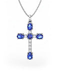 COLGANTE ORO DIAMANTE 0,05 CT ZAFIROS - CRESBER