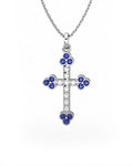COLGANTE ORO DIAMANTE 0,06 CT ZAFIROS - CRESBER