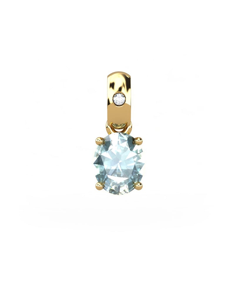 COLGANTE OSIRIS ORO Y DIAMANTE 0,01 CT 5X4MM - CRESBER