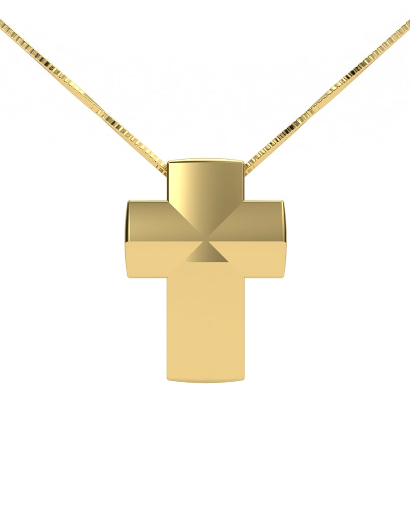 GARGANTILLA DE ORO CRUZ - CRESBER