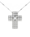 GARGANTILLA DE ORO CRUZ BRILLANTE 0,25 CT - CRESBER